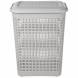 Корзина для белья 50л, светло-серый