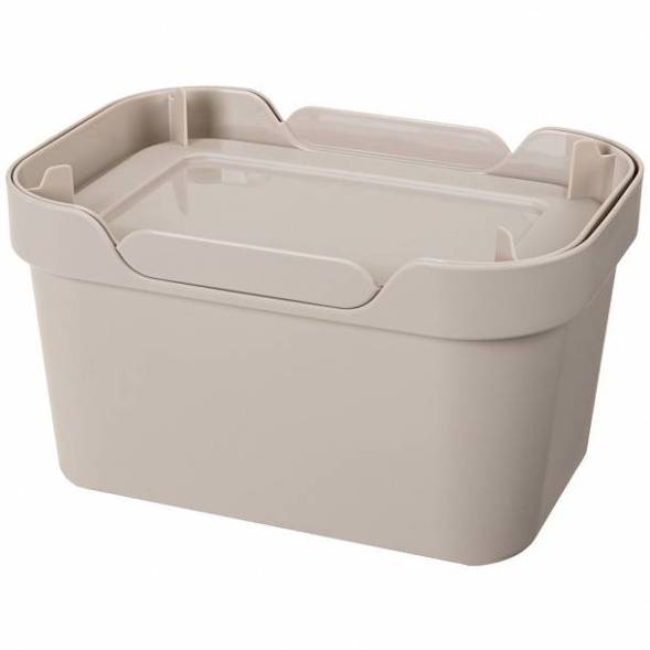 Ящик с крышкой универсальный Luxe, 1,9л, светло-бежевый