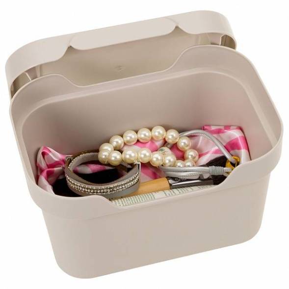 Ящик с крышкой универсальный Luxe, 1,9л, светло-бежевый