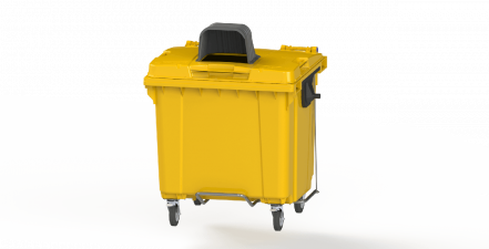 Контейнер пластиковый для мусора (ТБО/ТКО), 1100 л