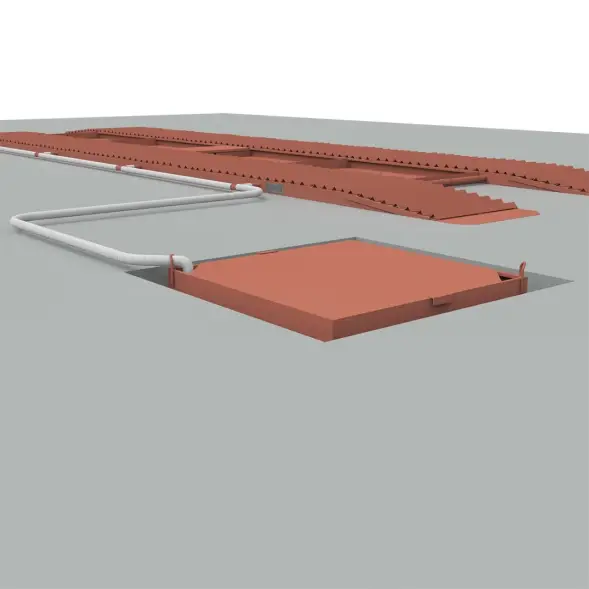 Эстакада разборная металлическая &quot;Комфорт&quot;, 10м, грузоподъемность 50т, красная