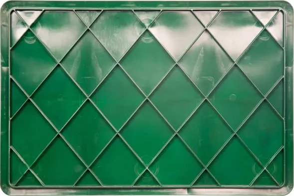 Ящик пластиковый перфорированный, 600x400x140 мм, 27 л, зеленый [705.02.01 м]