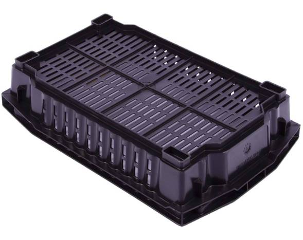 Пластиковый ящик 600х400х130 перфорированный