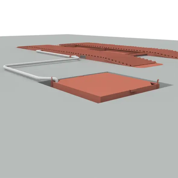 Эстакада разборная металлическая &quot;Комфорт&quot;, 6м, грузоподъемность 50т, красная