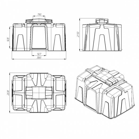Домик для телят Групповой