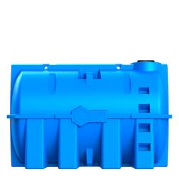 Емкость пластиковая горизонтальная для хранения воды и дизельного топлива, 10000 л, синий [TG10000S13]