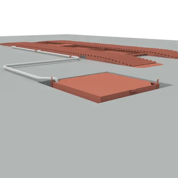 Эстакада разборная металлическая &quot;Комфорт&quot;, 8м, грузоподъемность 50т, красная