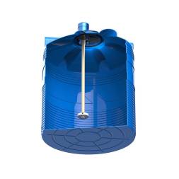 Емкость V 1000 литров с турбинной мешалкой