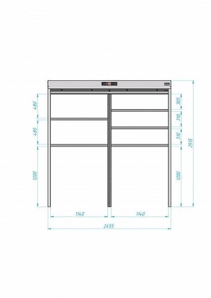 Роллетный шкаф ROLL-BOX SIMPLE Plus 24.08.23.V2-1