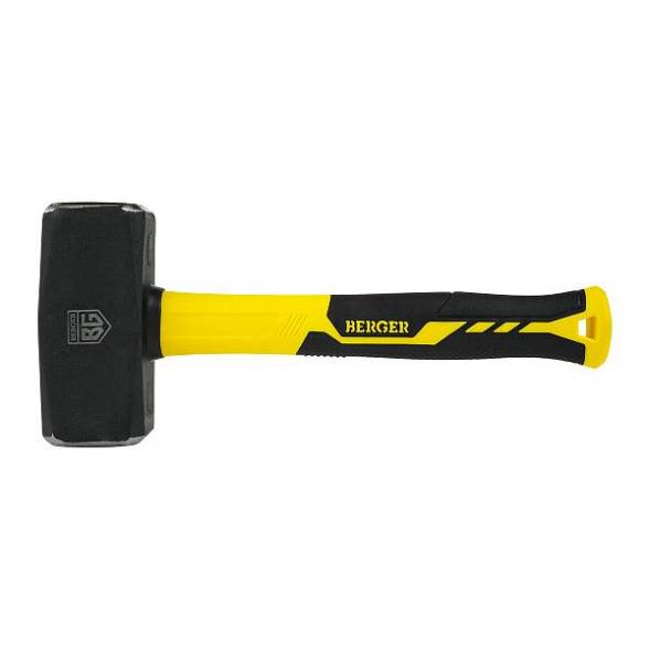 Кувалда кованая 1000 г., фиберглассовая рукоятка, BERGER