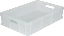 Ящик пластиковый сплошной, 600×400×140 мм, 27 л, зелёный [705.03.01]