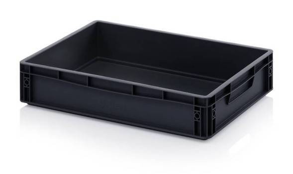 Евроконтейнер пластиковый ESD EG 64/12 HG, 60x40x12 см
