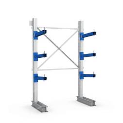 Стеллаж консольный односторонний 3 яруса усиленный