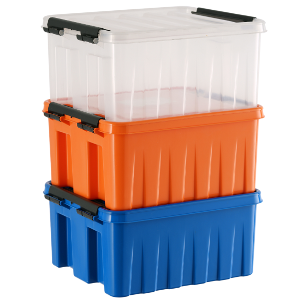 Контейнер с крышкой и клипсами Rox Box Original, 2,5 л, 210x170x95 мм, оранжевый