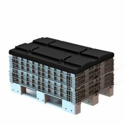 Складной паллетный борт, 1200х800х200 мм, серый [31.821.91]