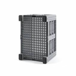 Крупногабаритный перфорированный пластиковый контейнер на ножках IBOX, 1200х800x800 мм, серый [11.602.92.PE.C10]