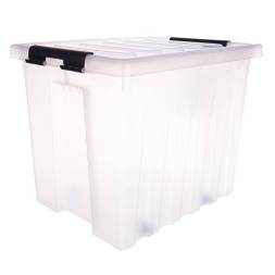 Контейнер с крышкой и клипсами Rox Box Original, 50 л, 500x390x400 мм, прозрачный [050-00.07]