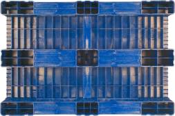 Паллет (поддон) пластиковый сплошной на 3-х полозьях, 1200x800х150 мм, красный [TR 1208-1]