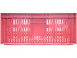 Ящик пластиковый перфорированный, 600x400x250 мм, 46 л, красный [201]