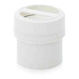 Банка с ручкой 0,5 л без внутренней крышки, белая