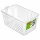 Корзинка универсальная с ручкой 280x160x120 мм, бесцветный