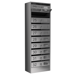 Почтовый ящик на 10 ячеек серия Эталон Премиум с окошком [11976]