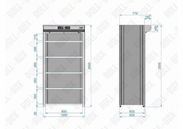 Шкаф роллетный ROLL-BOX SIMPLE 10.06.6.V1