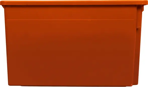 Ящик пластиковый сплошной, 600x400x350 мм, 63 л, красный [603]