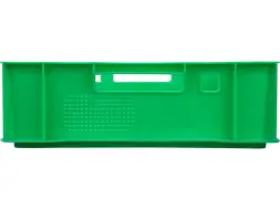 Ящик пластиковый сплошной Е1 (евроформат), 600x400x120 мм, 25 л, зеленый [205]