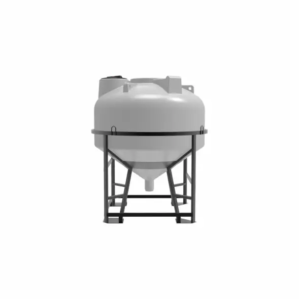 Емкость ЦКТ 3000 л с патрубком 110мм под плотность до 1,5 г/см3 белая в обрешетке