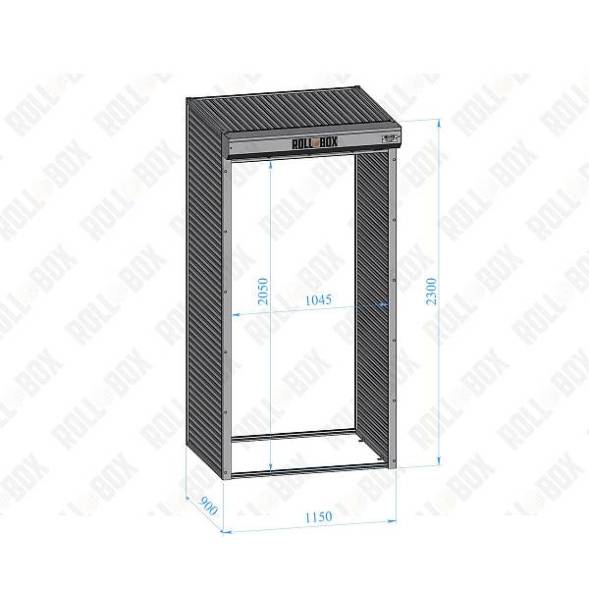 Шкаф уличный ROLL‑BOX DESIGN-VILLAGE 23.115.090-V1 (№1)