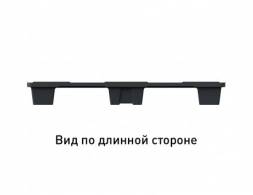 Паллет (поддон) пластиковый перфорированный на ножках, 1200х1000х135 мм, серый [02.112.91]