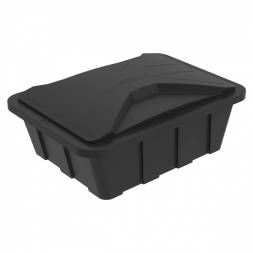 Ванна пластиковая пищевая с крышкой KN, 600 л, 1.0 г/см³, HDPE, черный [121201.0600.899.000]